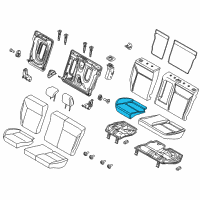 OEM 2014 Ford Focus Seat Cushion Pad Diagram - CV6Z-5863840-C