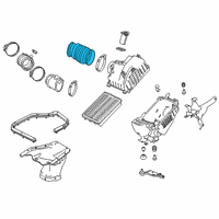 OEM 2017 Honda Civic Tube B, Air Flow Diagram - 17229-5BF-A00