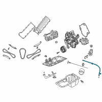 OEM Jeep Grand Cherokee Tube-Engine Oil Indicator Diagram - 53013951AB