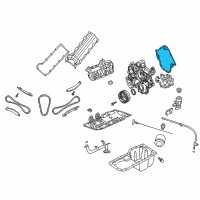 OEM 2007 Jeep Commander Gasket-Chain Case Cover Diagram - 53021226AA