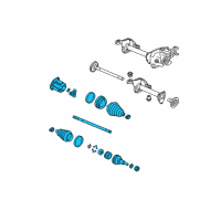 OEM 2010 Chevrolet Express 2500 Axle Assembly Diagram - 88982496