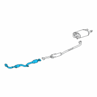 OEM Toyota Solara Converter & Pipe Diagram - 17410-0H030