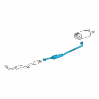 OEM 2003 Toyota Solara Intermed Pipe Diagram - 17420-0H020