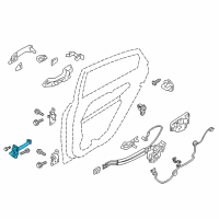 OEM 2013 Hyundai Sonata Checker Assembly-Rear Door, LH Diagram - 79480-3S000