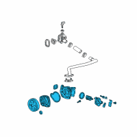 OEM Chevrolet Colorado Water Pump Assembly Diagram - 25201452