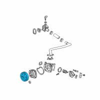 OEM 2015 Chevrolet Impala Pulley Diagram - 12643468