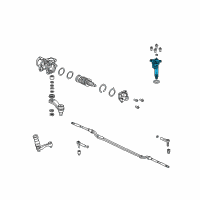 OEM 2004 Cadillac Escalade ESV Shaft Kit, Steering Gear Pitman(W/Gear) Diagram - 26062013