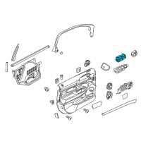 OEM 2016 Lincoln MKS Window Switch Diagram - DA5Z-14529-AC