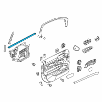 OEM 2016 Lincoln MKT Belt Weatherstrip Diagram - AE9Z-7421457-A