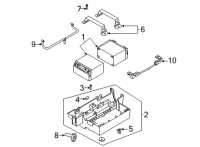 OEM Ford Mustang Mach-E Battery Tray Bolt Diagram - -W720608-S439