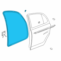 OEM 2002 Toyota Prius Door Weatherstrip Diagram - 67872-47010