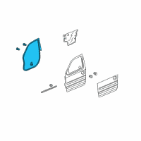 OEM Weatherstrip, L. FR. Door Diagram - 72350-SJC-A01