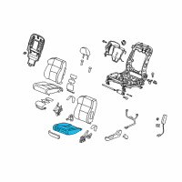 OEM 2009 Acura RDX Pad, Left Front Seat Cushion Diagram - 81537-STK-A11