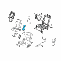 OEM 2010 Acura RDX Heater, Left Front Seat-Back Diagram - 81524-STK-A11