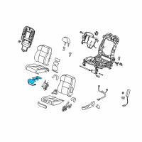 OEM 2010 Acura RDX Heater, Left Front Seat Cushion Diagram - 81534-STK-A11