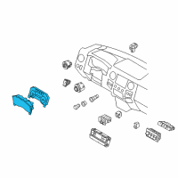 OEM 2016 Ford F-350 Super Duty Cluster Assembly Diagram - FC3Z-10849-AD