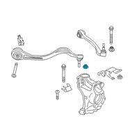 OEM 2020 Toyota GR Supra Front Control Arm Nut Diagram - 90118-WA199