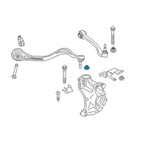 OEM Toyota Front Control Arm Nut Diagram - 90118-WA199