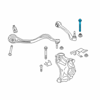 OEM Toyota GR Supra Rear Lower Control Arm Bolt Diagram - 90118-WA196