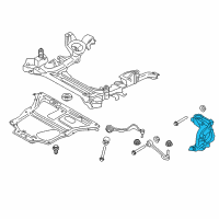 OEM BMW 320i xDrive Right Carrier Diagram - 31-21-6-853-820