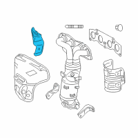 OEM 2016 Lexus ES300h INSULATOR, Exhaust Manifold Heat Diagram - 17168-0V010