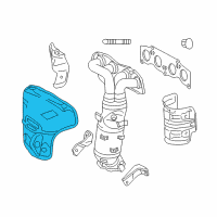 OEM 2014 Lexus ES300h INSULATOR, Exhaust Manifold Heat Diagram - 17167-0V030