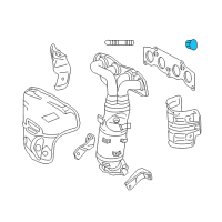 OEM Exhaust Manifold Nut Diagram - 90179-08101