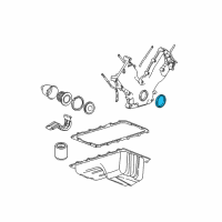 OEM Ford E-350 Club Wagon Timing Cover Front Seal Diagram - XW4Z-6700-AA