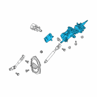 OEM 2008 Toyota Land Cruiser Column Assy, Steering Diagram - 45250-60A20