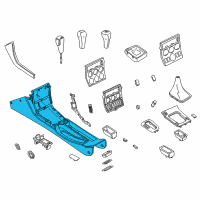 OEM 1996 BMW Z3 Console Diagram - 51-16-8-407-218