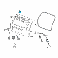 OEM 2013 Jeep Grand Cherokee Liftgate Hinge Diagram - 55113563AG