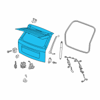 OEM Jeep Grand Cherokee LIFTGATE-LIFTGATE Diagram - 55369603AE