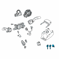 OEM 2021 Toyota RAV4 Prime Cylinder & Keys Diagram - 69057-06260