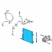 OEM Chevrolet Traverse Condenser Diagram - 84569932