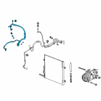 OEM 2020 Chevrolet Traverse Pressure Hose Diagram - 84191328