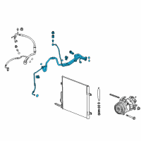 OEM 2022 Chevrolet Traverse Suction Hose Diagram - 84819073