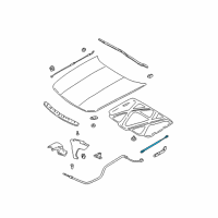 OEM Oldsmobile Rod, Hood Open Asst Diagram - 22639926