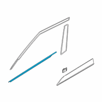 OEM 2021 Hyundai Venue W/STRIP Assembly-FR Dr Belt O/S LH Diagram - 82210-K2000
