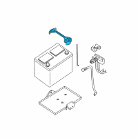 OEM 2004 Nissan Maxima Battery Frame Diagram - 24427-ZX60A