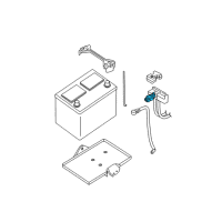 OEM 2009 Nissan 370Z Battery Terminal Assembly Diagram - 24340-7F000