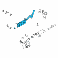 OEM 2022 Ford F-250 Super Duty Muffler Diagram - HC3Z-5230-G