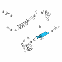 OEM 2020 Ford F-250 Super Duty Front Muffler Diagram - HC3Z-5201-A