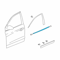 OEM 2015 Buick Enclave Belt Weatherstrip Diagram - 22862084