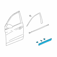OEM 2015 Buick Enclave Lower Molding Diagram - 20782934