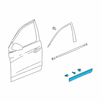 OEM 2008 Buick Enclave Lower Molding Diagram - 20782934