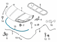 OEM Kia Carnival STRIP ASSY-HOOD SEAL Diagram - 86455R0000