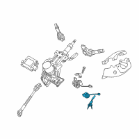 OEM 2016 Kia Sportage Ignition Lock Cylinder Diagram - 819003WL00