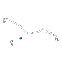 OEM Hyundai XG350 Bush-Rear Stabilizer Diagram - 55577-39600