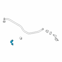 OEM Hyundai Bracket-Rear Stabilizer Bar, RH Diagram - 55585-39600