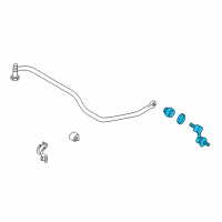 OEM 2005 Hyundai XG350 Link Assembly-Rear Stabilizer Diagram - 55530-38600